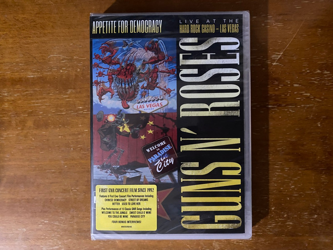 Guns N' Roses Appetite For Democracy Live DVD