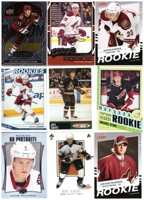 9 x PHOENIX COYOTES Rookie Kortteja