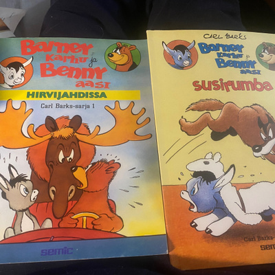 Carl Barks: Barney-karhu ja Benny-aasi 1&2