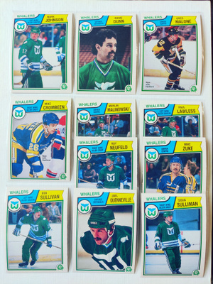 83-84 Opc - Hartford Whalers 11kpl