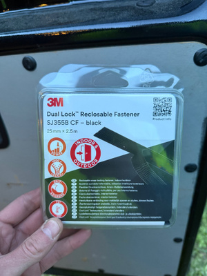 3M Dual Lock SJ3558 CF tarranauha 25 mm x 2,5 m musta 20kpl