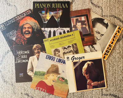 8 LP:tä kotimaista: Olavi Virta, Klimenko, Erkki Liikanen ym