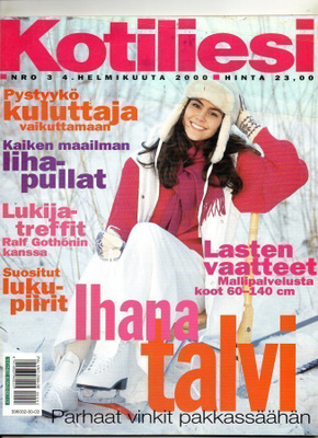 Kotiliesi n:o 3 2000 Lukija & Idoli Ralf Gothoni & Reija Pir