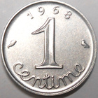 France. 1 centime 1968. - pikkukuva 1