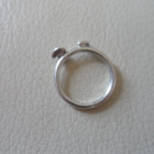 Hopeinen kivisormus Spinning Jewelry koko 15,5 - pikkukuva 4