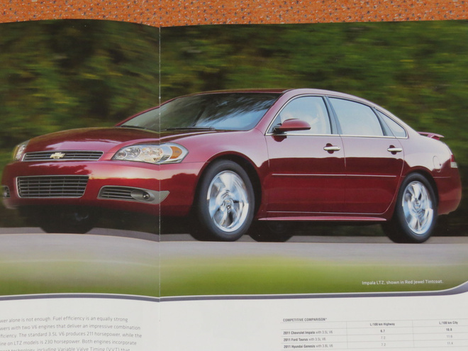 2011 Chevrolet Impala esite - KUIN UUSI - 16 sivua
