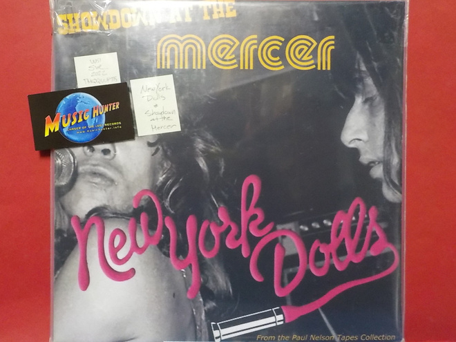 NEW YORK DOLLS - SHOWDOWN AT THE MERCER - SWE UUSI LP+POSTER
