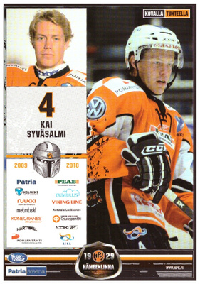 KAI SYVÄSALMI #4 HPK Postikortti