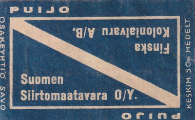 Suomen Siirtomaatavata O/Y    b578