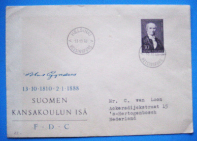 FDC-Uno Cygnaeus 13.10.1960 (100)