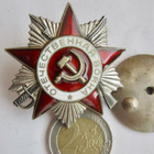 CCCP Kunniamerkki Isänmaallisen Sodan Ritarikaunta Hopeaa - pikkukuva 1