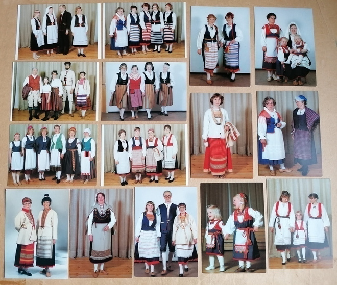 Karjalaisia Kansallispukuja 15 erilaista