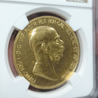 100 corona 1908 Francis Joseph I Reign, lady in the clouds - pikkukuva 5