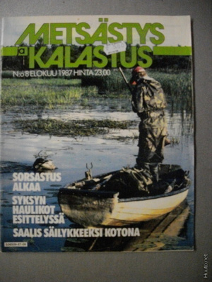 Metsästys ja kalastus Nro 8/1987 (4.3)