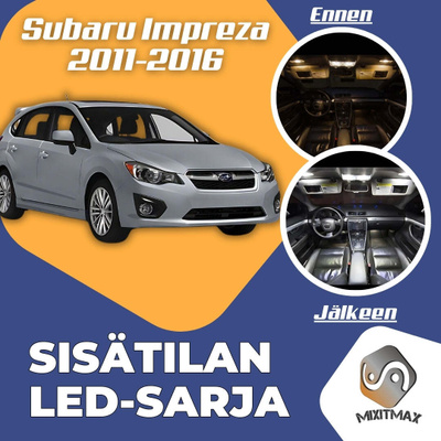 Subaru Impreza (MK4) Sisätilan LED-sarja 6-osain