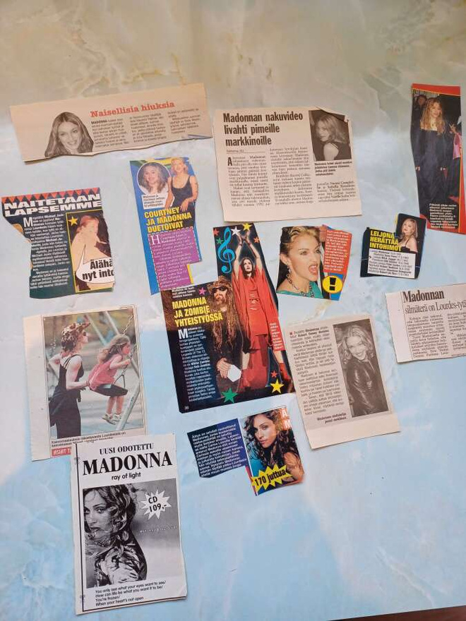 Madonna lehtileikkeleitä 5g