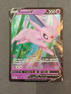 Espeon V SWSH201 Ultra Rare Holo Black Star Promo