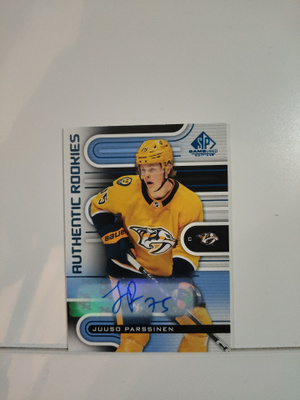 2022-23 SP Game Used - Blue Autographs #218 Juuso Parssinen