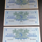 Suomi 5 Markan Seteleitä 1963 3 kpl - pikkukuva 1