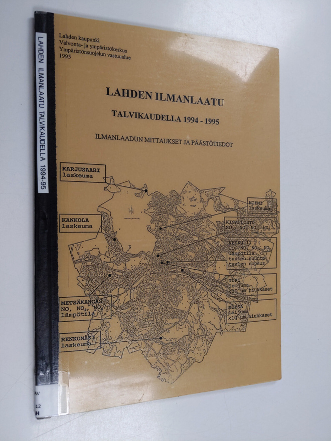 Lahden ilmanlaatu talvikaudella 1994-1995 : ilmanlaadun m...