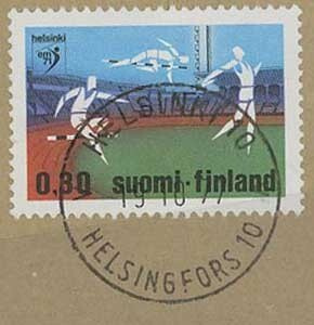 1971 EM  30p loisto HELSINKI -77