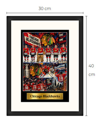 Uusi Chicago Blackhawks NHL art print Limited Edition
