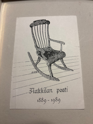 Nakkilan Posti 100-v 1989 kortti ja erikoisleima