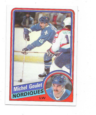 1984-85 Topps #129 Michel Goulet , Quebec Nordiques