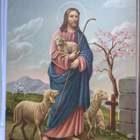 uskonnollinen, Jeesus lampaitten kanssa, kulkenut 1963 - pikkukuva 1