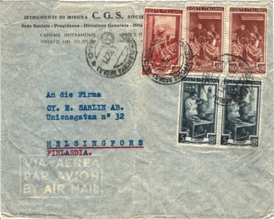 POSTILÄHETYS ITALIA -SUOMI