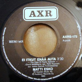 Matti Esko :  Ei Itkut Enää Auta  -  7"