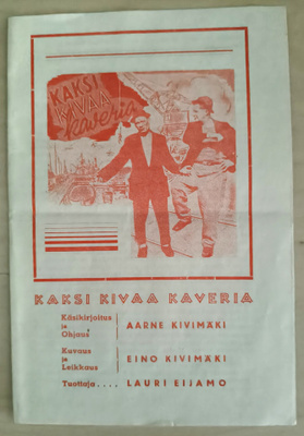 Kaksi kivaa kaveria elokuvan käsiohjelma