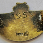 Merkki NCF 1910 Pyöräily Norja Suomi Lippu 1953 Hopeaa 925 - pikkukuva 2