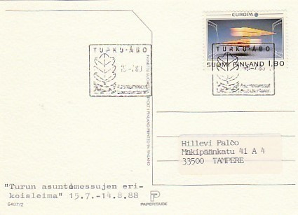 ERIKOISLEIMA , Asuntomessut, Turku 15.7.1988