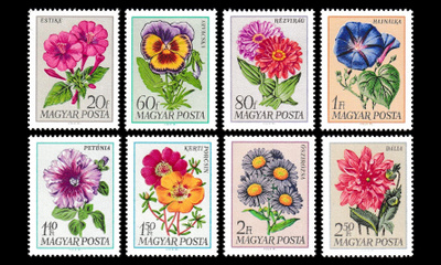 Unkari 2452-9 ** Puutarhakukkia (1968)