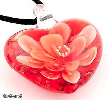 975 .. Murano Kaunis Lampwork Taidelasi .. Kaulakoru