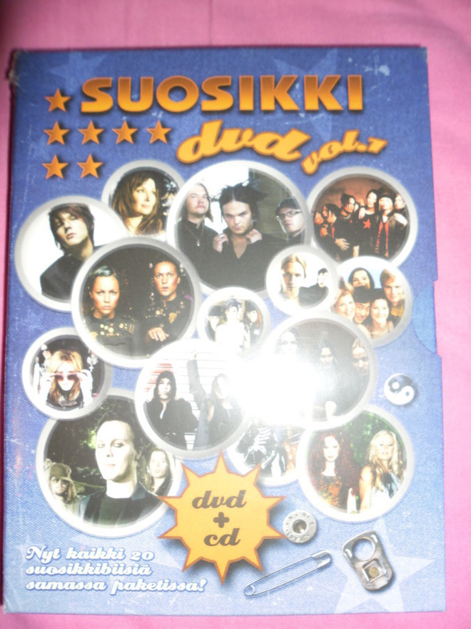 Suosikki dvd vol.1  dvd & cd (uusi ja muovissa)