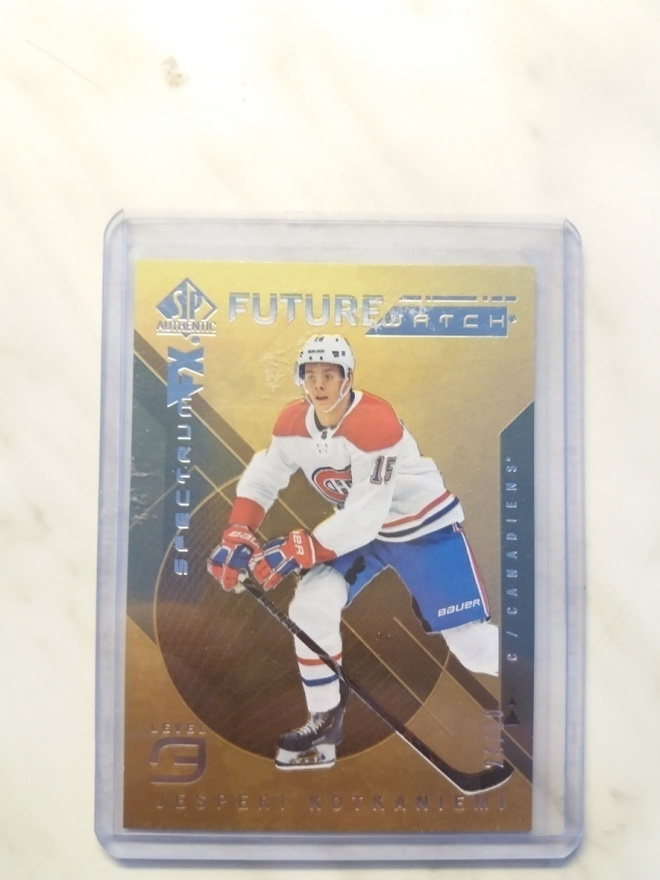 2018-19 SP Authentic Future Watch Spectrum FX Kotkaniemi /50