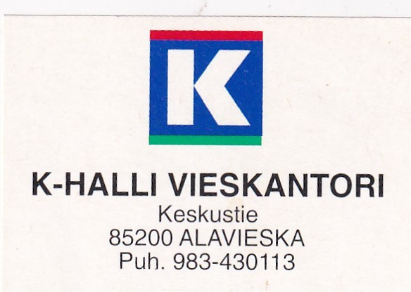 Alavieska, K - Halli Vieskantori     b617