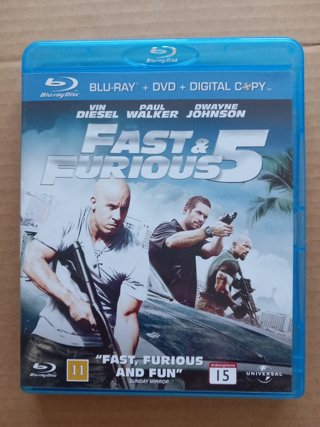 Fast & furious 5 Nordic Blu-ray
