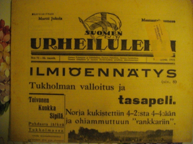 Suomen Urheilulehti Nro 71/1931 (30.9)