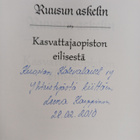 Leena Karppinen : Ruusun askelin : Kasvattajaopiston eili... - pikkukuva 3