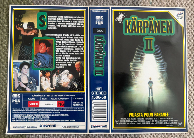 VHS KANSILEHTI : KÄRPÄNEN II / FLY 2