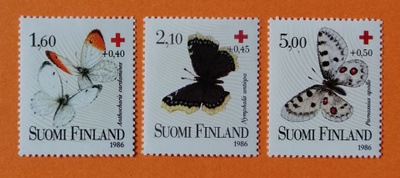 SUOMI 1986 PR-Perhosia