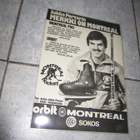 JUKKA PORVARI / MONTREAL - vanha laminoitu mainos - pikkukuva 1