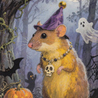 Halloween hiirellä pääkallokoru - pikkukuva 1