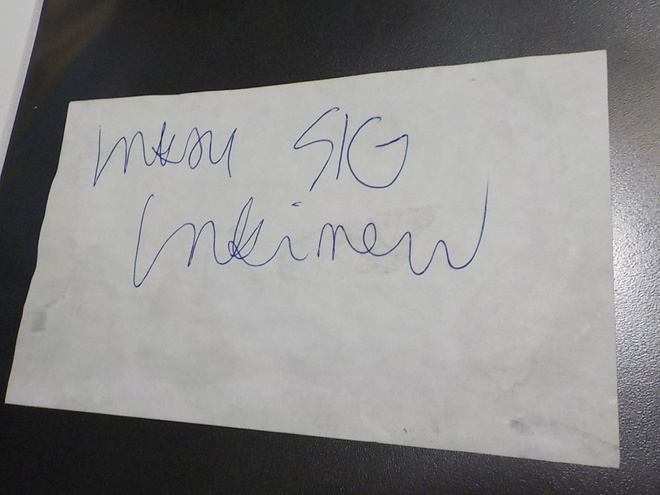 SIG - MATTI "SIG" INKINEN NIMIKIRJOITUS