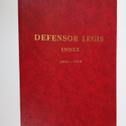 Defensor legis index 1961-1970 - pikkukuva 1