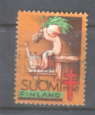 1949  TUB joulumerkki leimattuna.