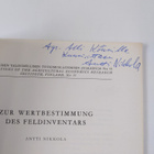 Antti Nikkola : Zur Wertbestimmung des Feldinventars (sig... - pikkukuva 3